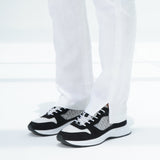 WHITE LINEN SPLIT TROUSERS