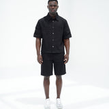BLACK DENIM OVERSHIRT
