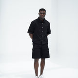 BLACK DENIM OVERSHIRT