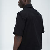 BLACK DENIM OVERSHIRT