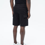 BLACK DENIM SHORTS