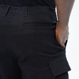 BLACK DENIM SHORTS