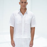 WHITE LINEN SHIRT