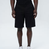 BLACK DENIM SHORTS